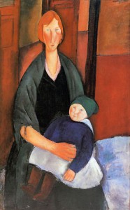 Amedeo Modigliani, Donna  seduta con bambino o Maternità, 1919
