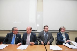 Da sinistra Francesco Tomasello, Massimo Russo, Alberto Fontana e Mario Melazzini