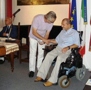 Riccardo Rutigliano riceve il secondo premio del Concorso Letterario Baveo-Pulliero