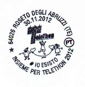 L'annullo per Telethon