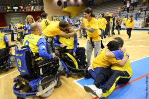 I Thunder Roma festeggiano la vittoria del Campionato 2012-2013 di A1