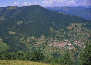 Panoramica di Fonteno (Bergamo) e la sua Valle