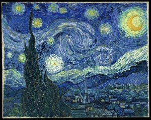 Vincent van Gogh, Notte stellata, olio su tela, 1889, Museum of Modern Art, New York.