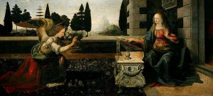 Annunciazione-Leonardo-da-Vinci-Uffizi-Firenze-1472