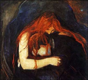 Edvard Munch, Il vampiro, 1893.
