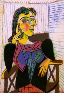Pablo Picasso, Ritratto di Dora Maar, olio su tela, 1937, Musée National Picasso, Parigi.