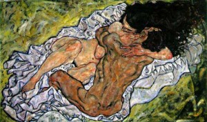 Egon Schiele, L’abbraccio, 1917